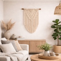 Macramé muur opknoping Druiven- wandkleed